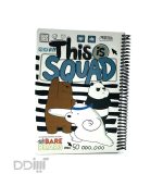دفتر 100 برگ جلد سخت لانگو سری WeBareBears