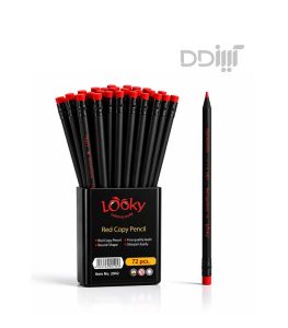 مداد قرمز چوب مشکی لوکی | Looky