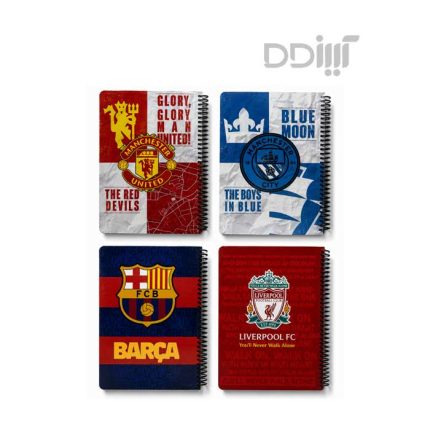 دفتر 100 برگ جلد سخت فوتبالی لانگو | Lango