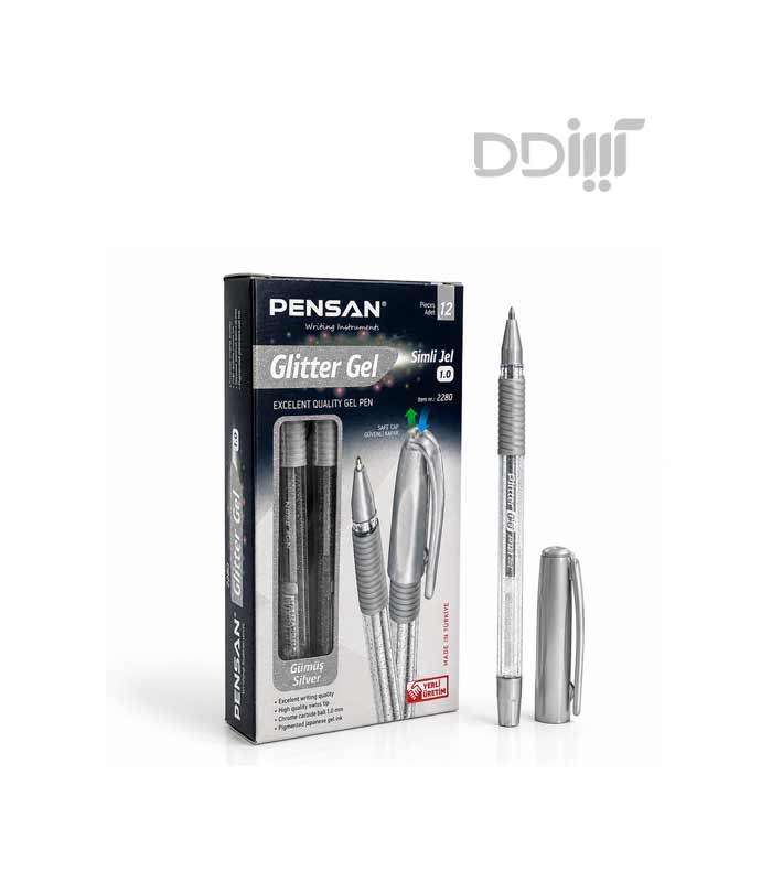 خودکار گلیتری نقره ای پنسان | Pensan خودکار گلیتری نقره ای پنسان | Pensan