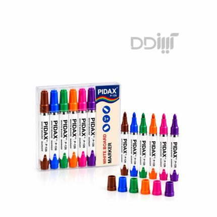 ماژیک وایت برد 6 رنگ پیداکس مدل P-126 | PIDAX