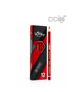 مداد قرمز 6 پهلو لوکی | Looky