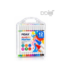 ماژیک اکریلیک 12 رنگ پیداکس PIDAX