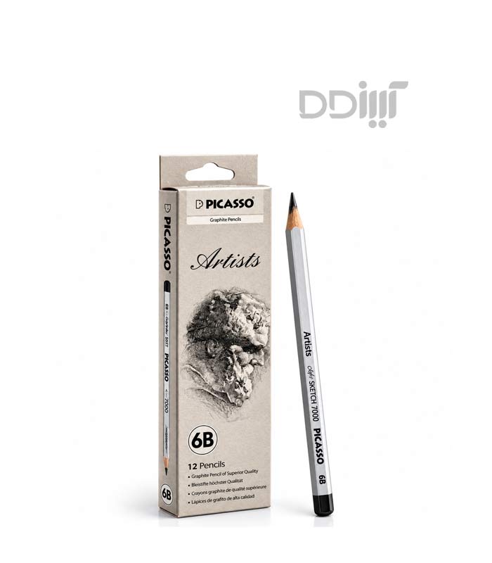 مداد طراحی 6B پیکاسو 12 عددی | Picasso مداد طراحی 6B پیکاسو 12 عددی | Picasso