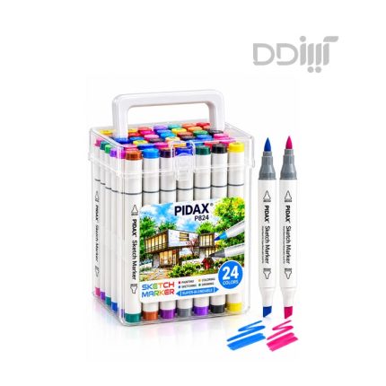 ماژیک راندو 24 رنگ پیداکس مدل P824 PIDAX