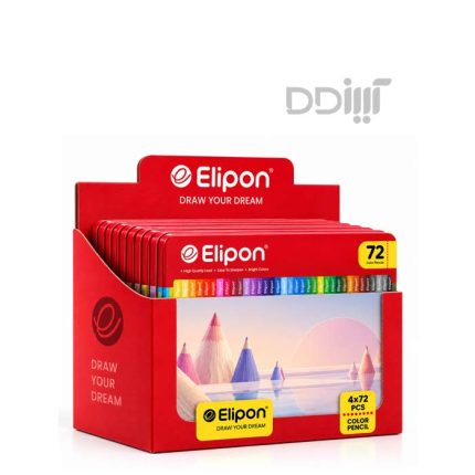 مداد رنگی 72 رنگ الیپون | Elipon